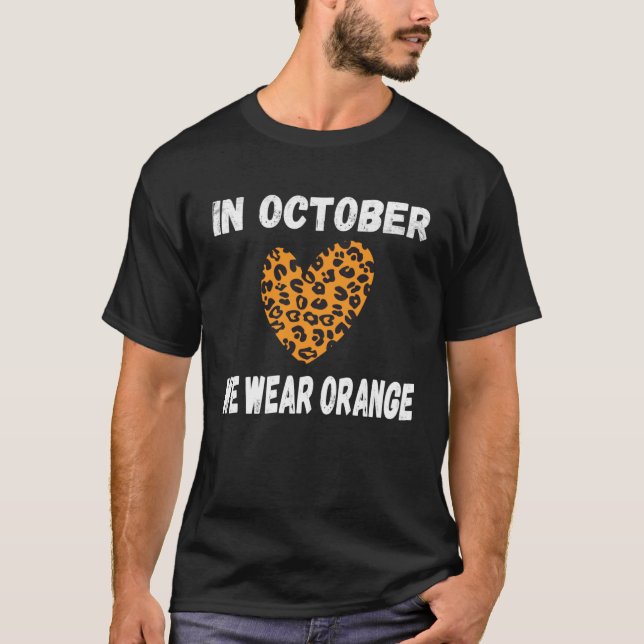 T-shirt Unity Day Orange Leopard (Devant)