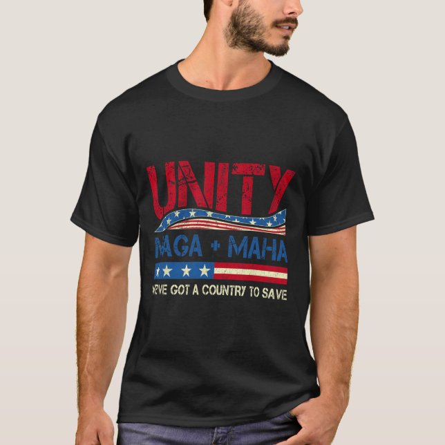 T-shirt Unity Maha Nous avons un pays pour sauver Fl améri (Devant)