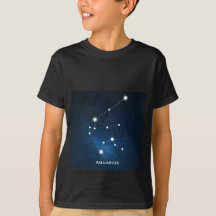 UNIVERS BLEU ÉTOILÉ ÉLÉGANT D'AQUARELLE - VERSEAU