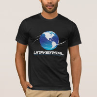 T-shirt universel de logo - noir