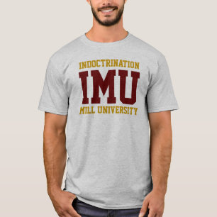 T-shirt UNIVERSITÉ DE L'USINE DE CONDITIONNEMENT - bordeau