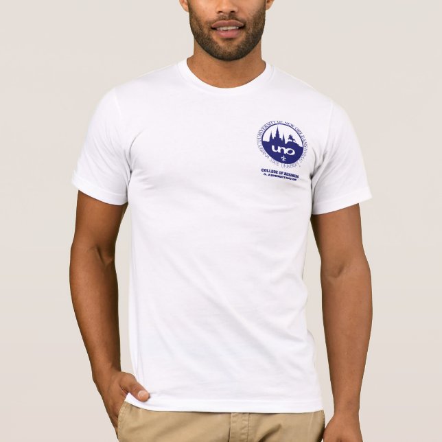 T-shirt Université de pièce en t de poche de la (Devant)
