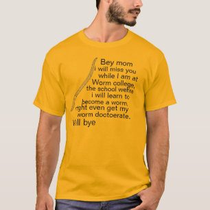 T-shirt Université de ver
