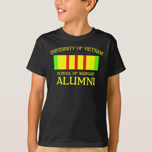 T-shirt  Université Du Vietnam Vétérinaire École De Guerre (Devant)