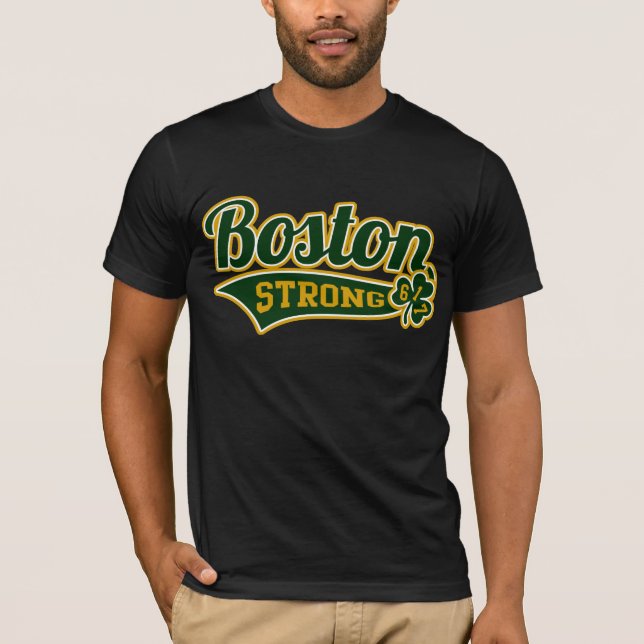 T-shirt Université forte de shamrock de stade de base-ball (Devant)