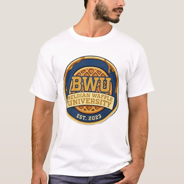 T-Shirt Université Gaufre Belge Ajay (Devant)