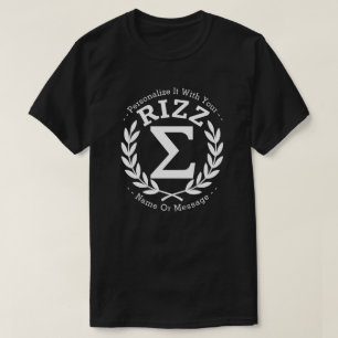 T-shirt Université Sigma Rizz PERSONNALISÉE