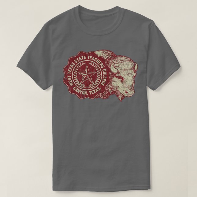 T-shirt University West Texas State Teachers College 1923 (Design devant)