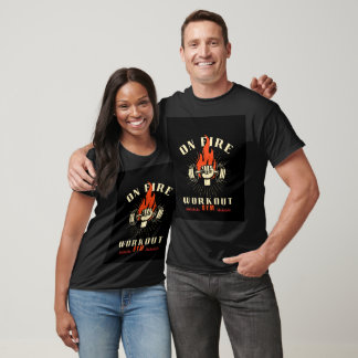 T-shirt Unix Pour La Salle De Fitness En Feu