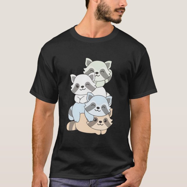 T-shirt Unlabeld Flag Pride Month Lgbtq Unlabeld Raccoon (Devant)