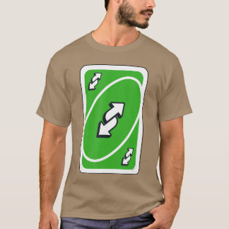 T-shirt UNO Vert Reverse fille drôle