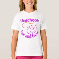 Unschool Live and Learn Tourbillonnant Girl's T-Sh
