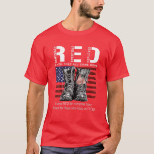 T-shirt Until They Come Home My Soldier Red Friday Militar