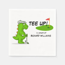 T-Shirt Up Remüde Golf Dinosaurier Player Comic