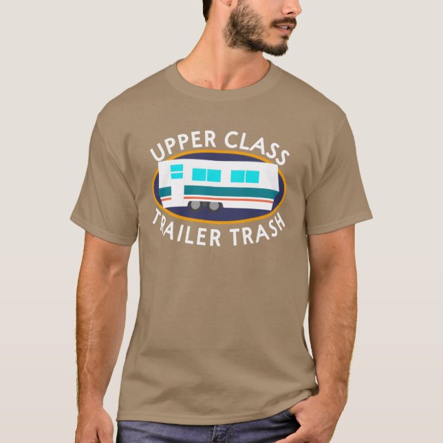 T-shirt Upper Classrailerrash I Camping friends (Devant)