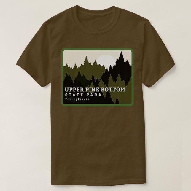 T-shirt Upper Pine Bottom State Park Pennsylvanie S (Design devant)