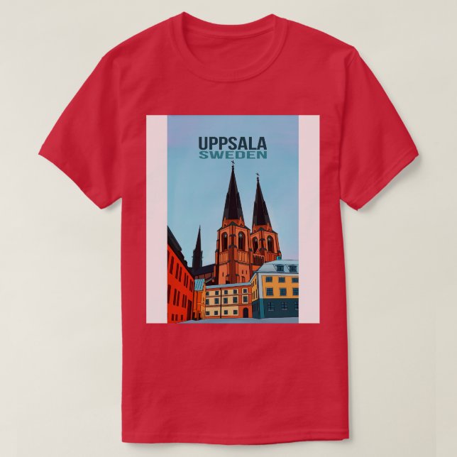 T-shirt Uppsala Suède (Design devant)
