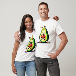T-shirt Upside Down Avocado - Drôle Pixel Art Conception a