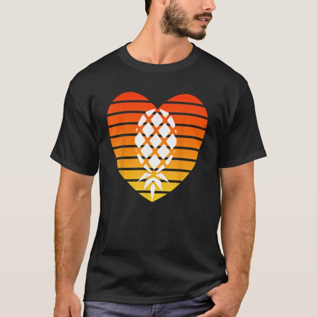 T-shirt UpsideDown Pineapple Swingers Pineapple Not Vanill (Devant)