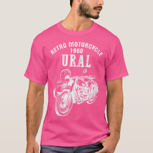 T-shirt Urale de moto rétro pour femmes - Vintage Sidecar