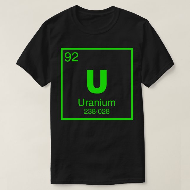 T-shirt Uranium 92 (Design devant)