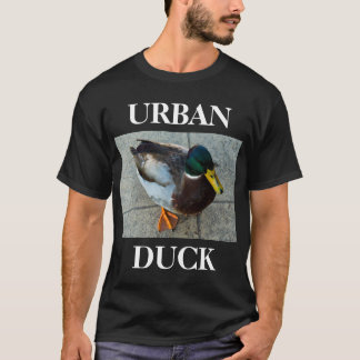 T-shirt urbain de noir de canard