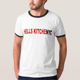 T-shirt urbain d'homme de cuisine d'enfers de NYC