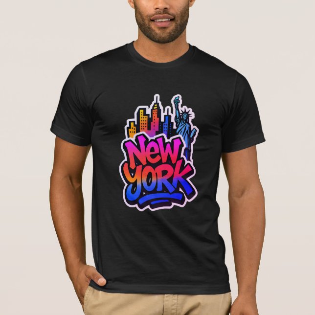 T-shirt Urban Echo : Graffiti Pulse (Devant)