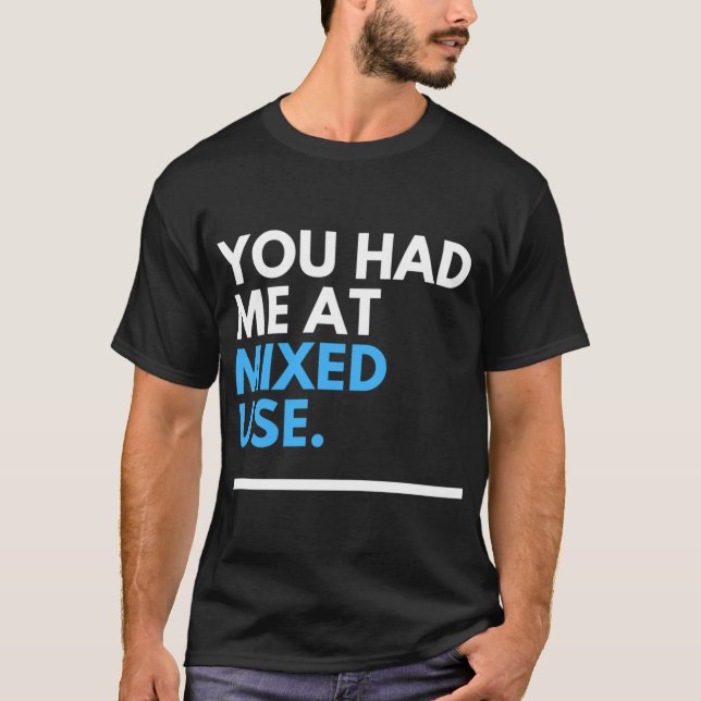 T-shirt Urban Planner Mied Use Development Blue family (Devant)