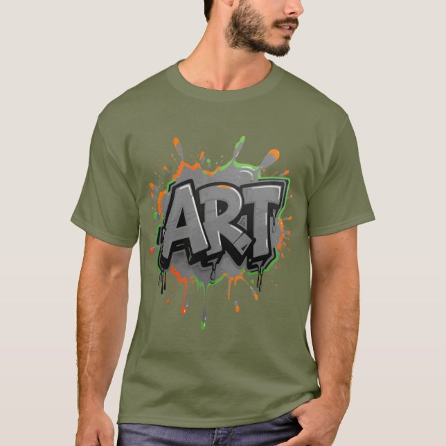 T-shirt Urban Splash Art Graffiti Pulse Bold Street Expres (Devant)