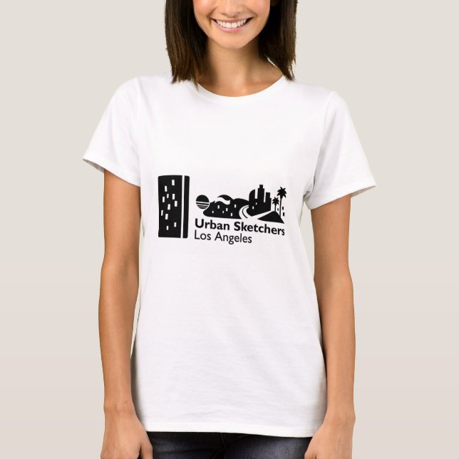 T-shirt UrbansketchersLA Femmes (Devant)