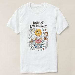 T-shirt Urgence Beignet Comédie Cartoon Médicale Drôle
