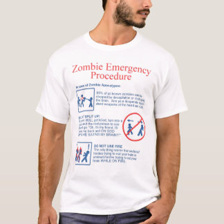 T-shirt Urgence de zombi