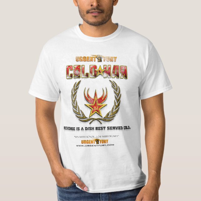 T-shirt urgent de valeur de guerre froide de (Devant)