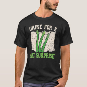 T-shirt Urine Pour Un Gros Asparagus Végétal Surprise