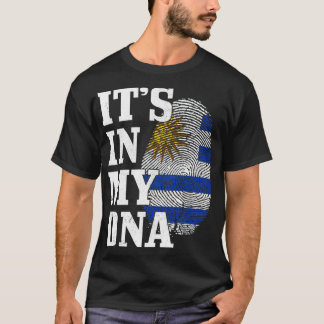 T-shirt Uruguay C'est dans mon ADN empreintes digitales Ur