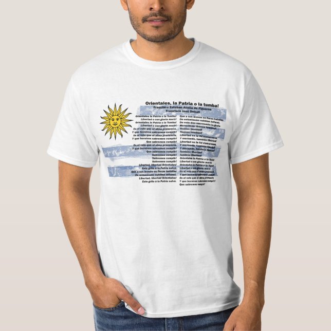 T-shirt Uruguay - Himno Nacional (Devant)