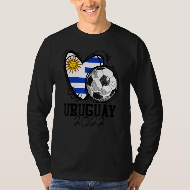T-shirt Uruguay Soccer Uruguayan Flag Love Country Pride H (Devant)