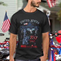 US 250 Years of Freedom Men's Patriotic  