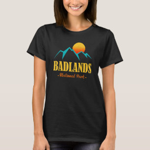 T-shirt US Adventure Vintage Badlands National Park Souven