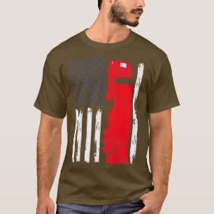 T-shirt US American Flag Funny Truck Driver 18 Wheeler Tru