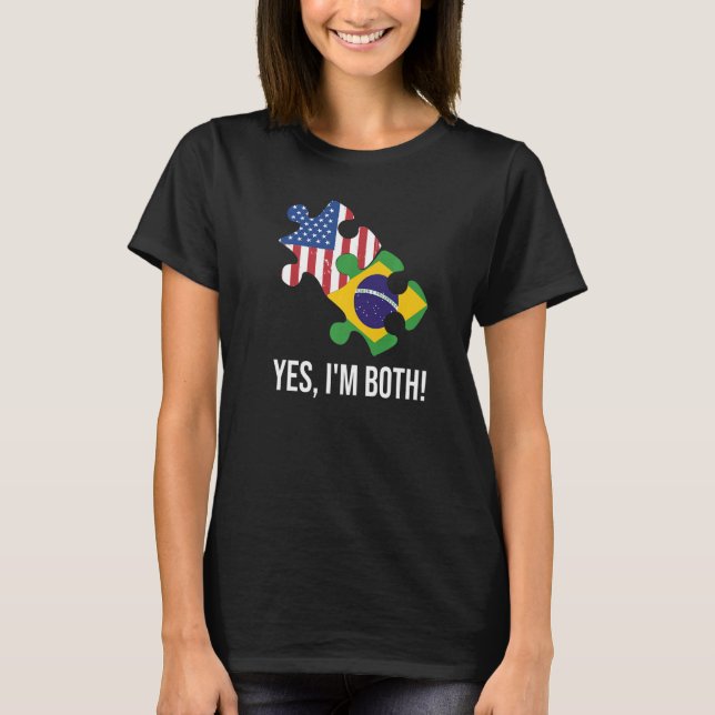 T-shirt US Brazilian Dual Citizenship Premium (Devant)