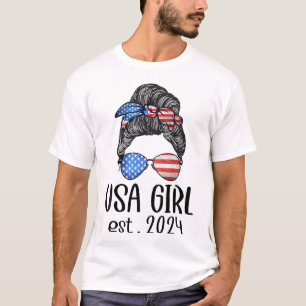 T-shirt Us Citizen Est 2024 Nouvelle Citoyenneté Américain