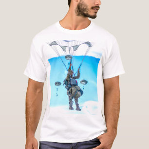 T-shirt US COMBAT SQUAD - US Airborne Parachutiste