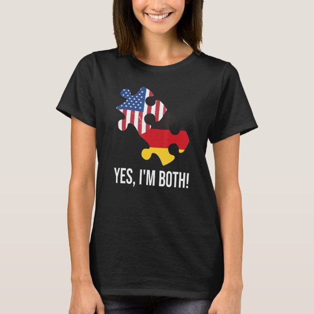 T-shirt Us double nationalité allemande (Devant)