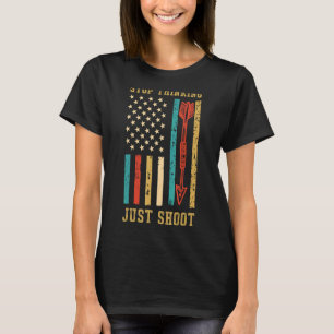 T-shirt Us Drapeau Arrow Et Bow Archery