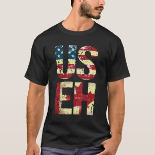 T-shirt Us Eh Amérique Canada Drapeau Funny Américain Cana