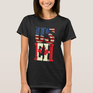 T-shirt US EH Funny Canada Drapeau américain Mème canadien
