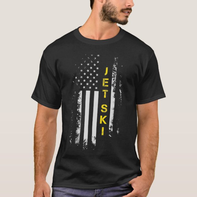T-shirt US Flag Jet Ski American Flag Jet Ski (Devant)