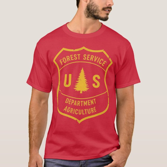 T-shirt US Forest Service Badge (Devant)